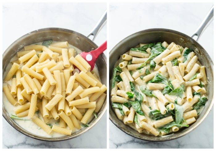 Creamy Spinach Pasta - The Cozy Cook