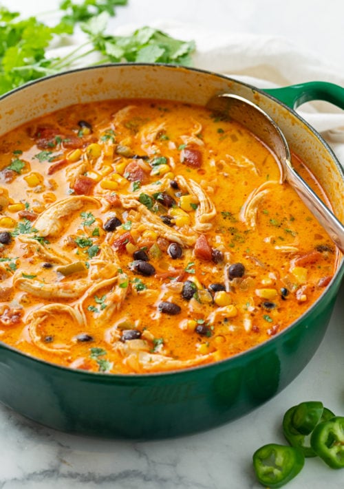 Chicken Enchilada Soup - The Cozy Cook