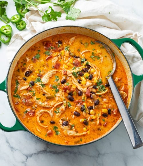 Chicken Enchilada Soup The Cozy Cook