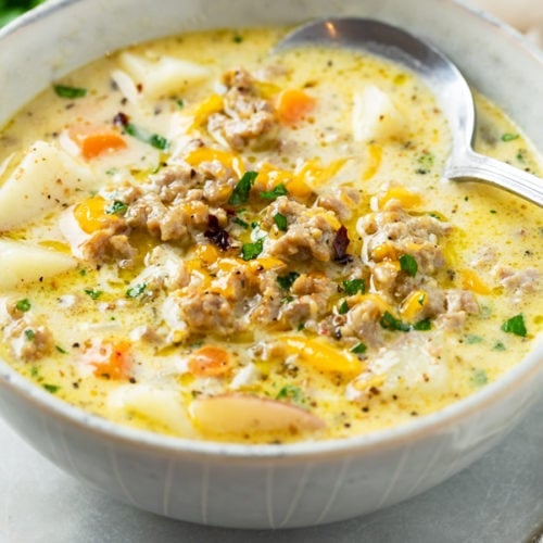 Sausage Potato Soup - The Cozy Cook