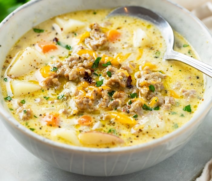 A Deliciously Creamy Sausage and Potato Soup Recipe