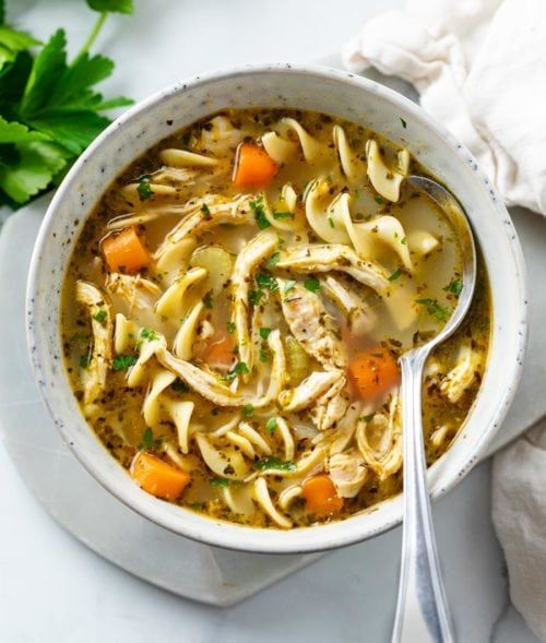 Easy Chicken Noodle Soup (Stove Top or Crock Pot!) The Cozy Cook
