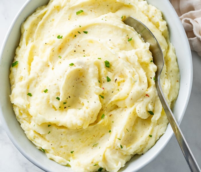 yellow mashed potatoes