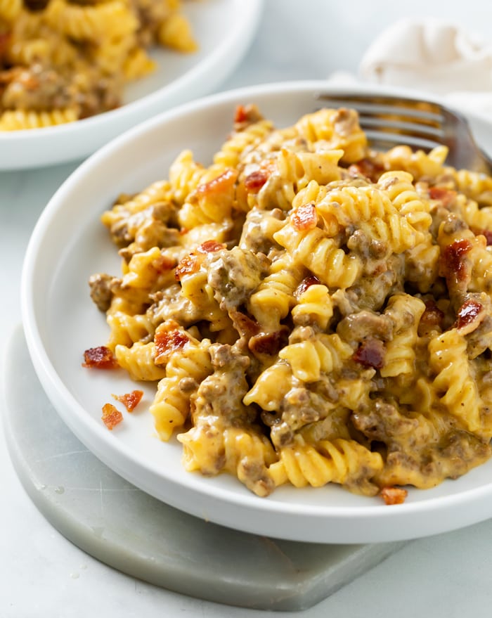 Cheeseburger Pasta Skillet