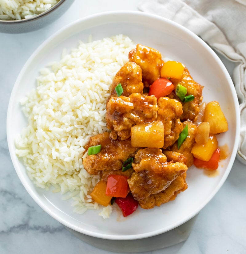Sweet and Sour Chicken - The Cozy Cook