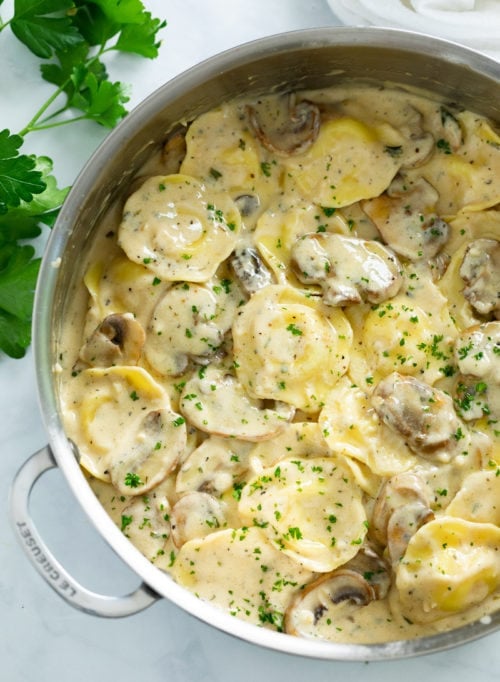 Mushroom Ravioli Sauce The Cozy Cook