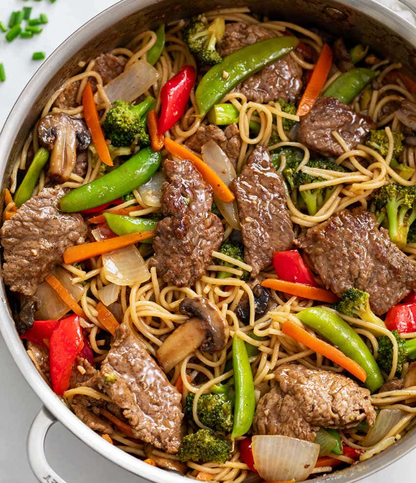 Beef Pan Fried Noodles