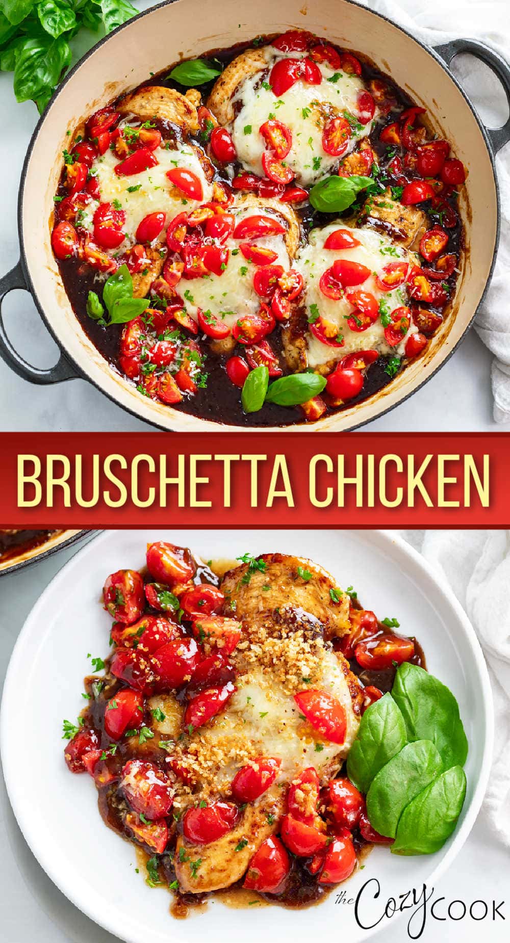 Bruschetta Chicken - The Cozy Cook