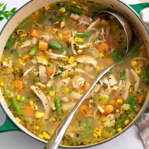 Chicken Vegetable Soup - The Cozy Cook