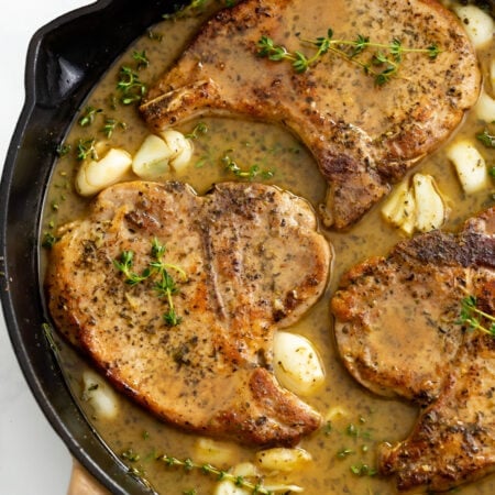 Pan Fried Pork Chops (with Pan Sauce!) - The Cozy Cook