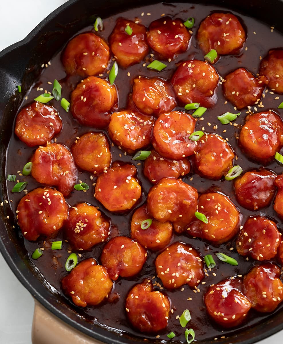 Crispy Sesame Popcorn Shrimp - I Wash You Dry