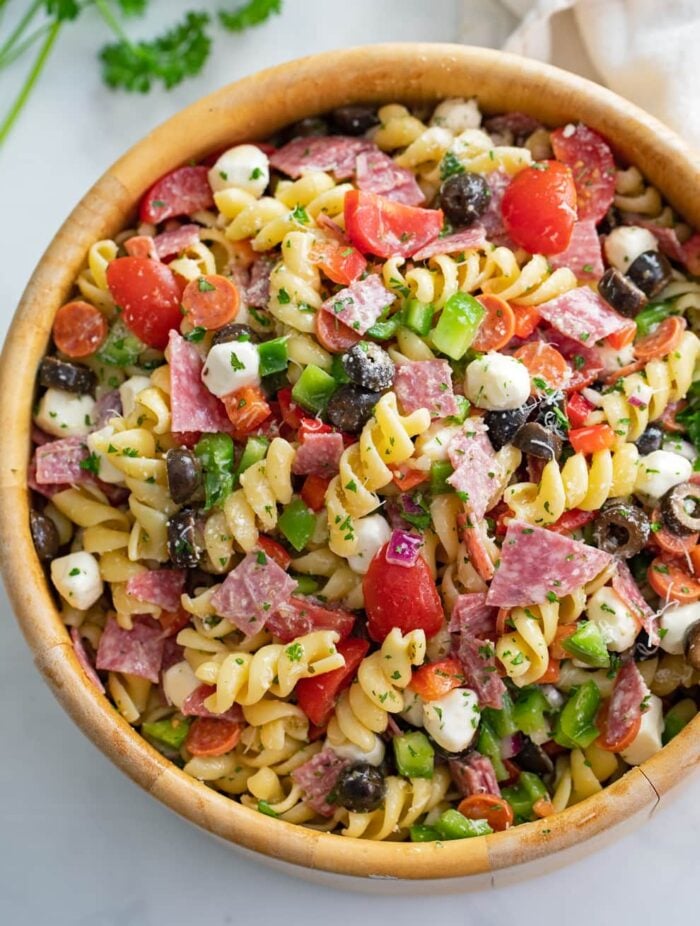 Italian Pasta Salad - The Cozy Cook