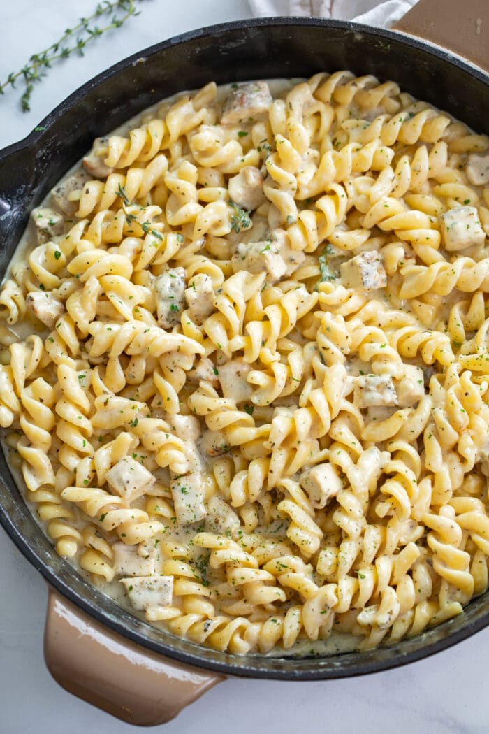 White Cheddar Chicken Pasta - The Cozy Cook