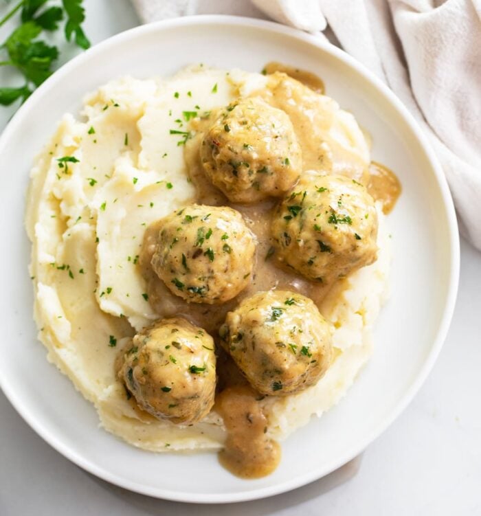 Chicken Meatballs - The Cozy Cook