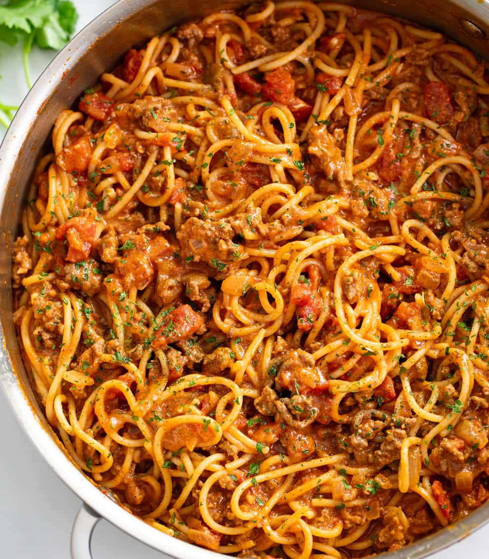 Taco Spaghetti - The Cozy Cook