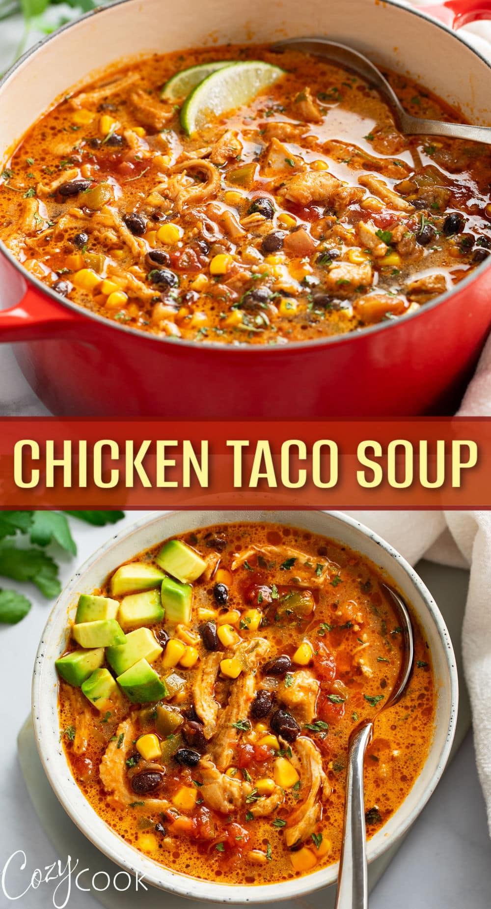 Chicken Taco Soup - The Cozy Cook