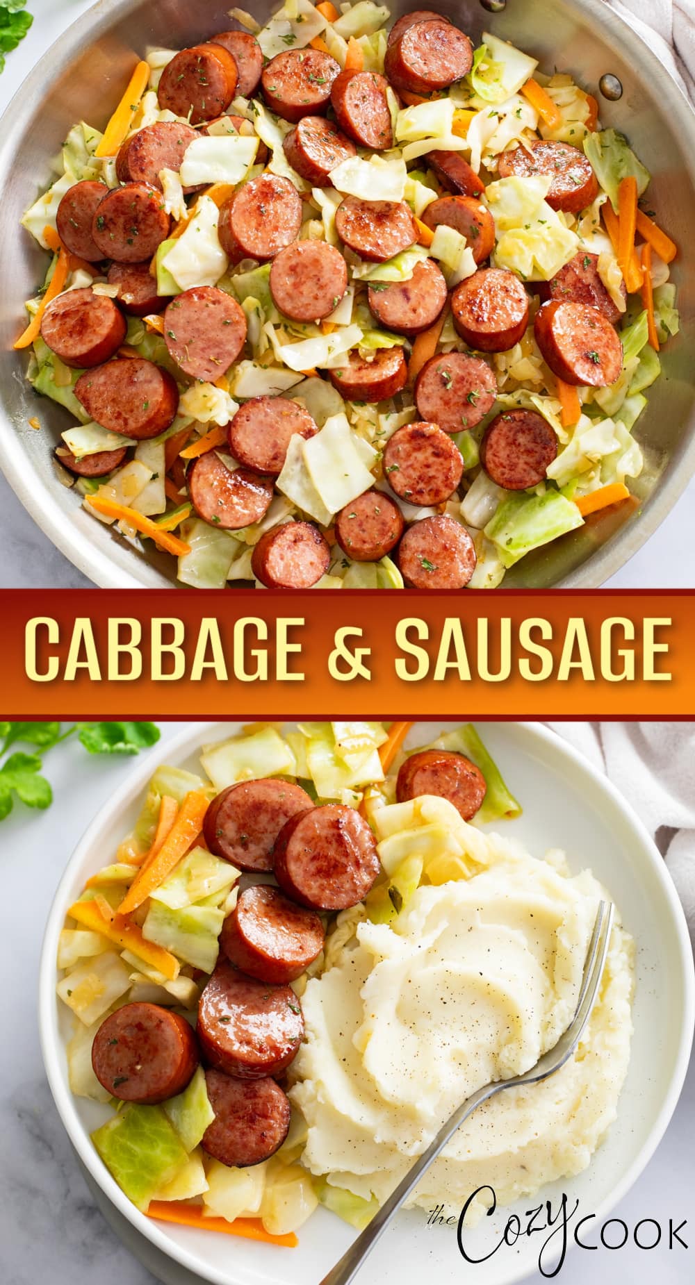 Cabbage and Sausage - The Cozy Cook