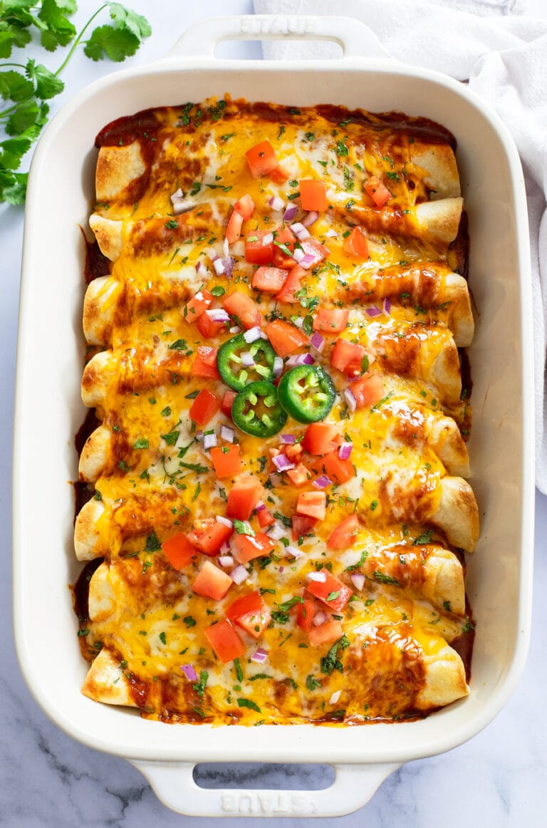 Chicken Enchiladas - The Cozy Cook