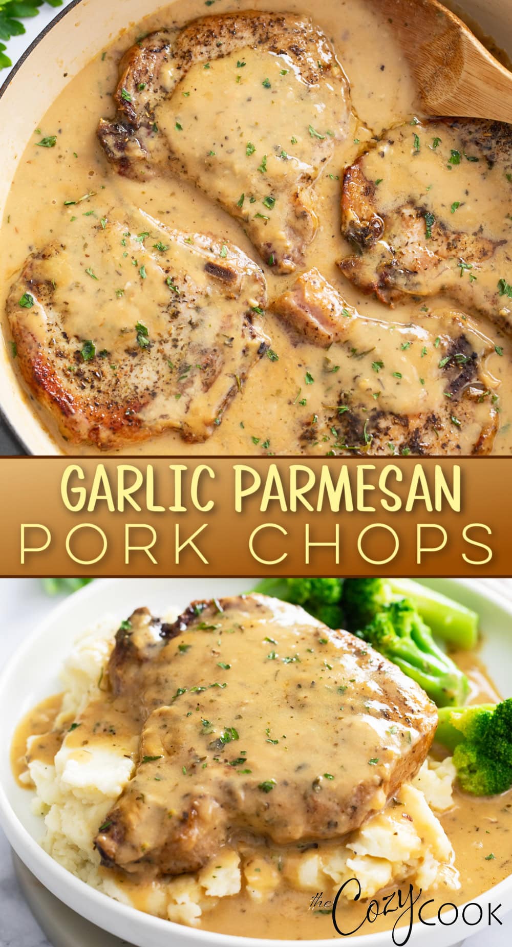 Garlic Parmesan Pork Chops - The Cozy Cook