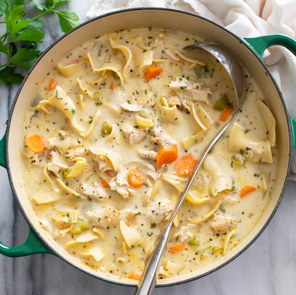 Creamy Chicken Noodle Soup