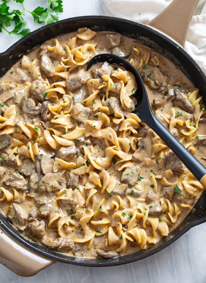 Classic Creamy Beef Stroganoff