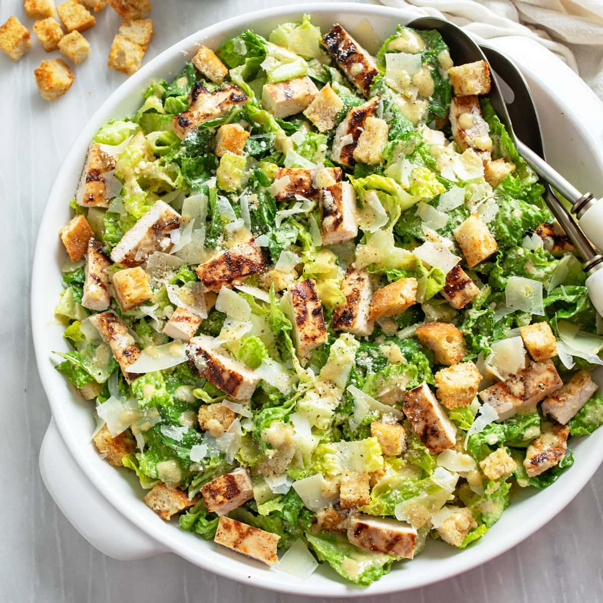 BEST Chicken Caesar Salad