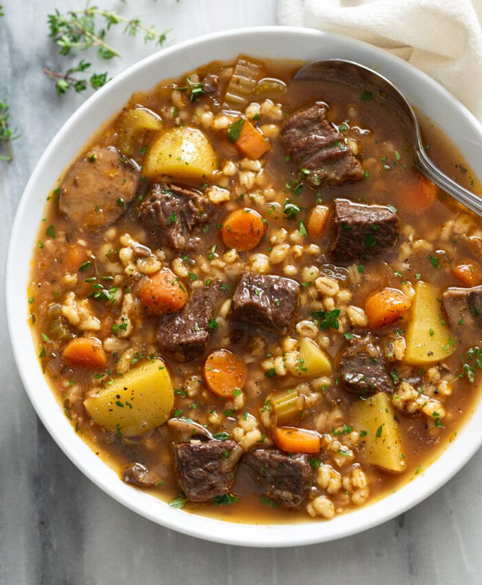 Hearty Beef Barley Soup